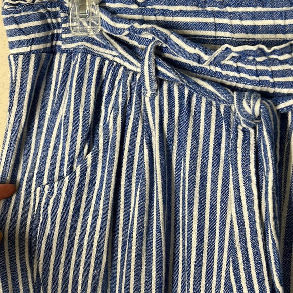 Rewind Juniors' Rewind Paper Bag Waist Palazzo Pants sz1X. Linen/Rayon. EUC - Picture 7 of 7